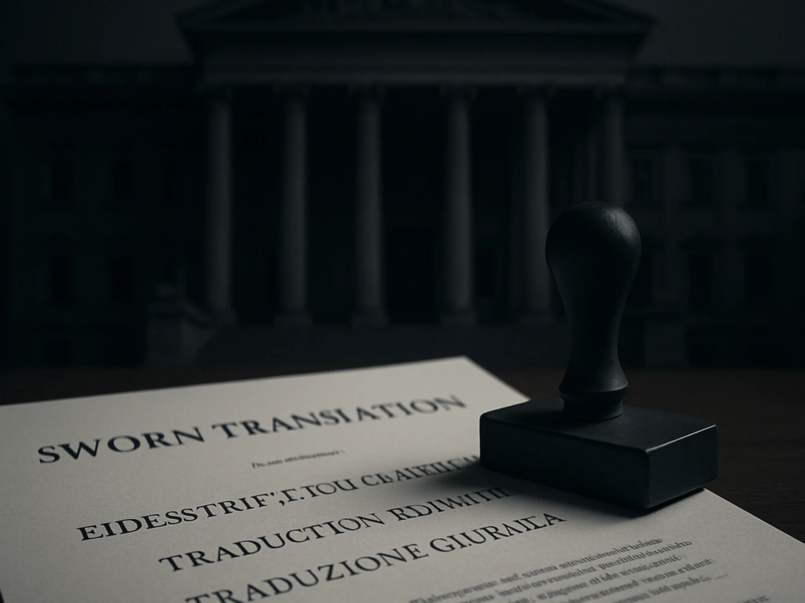 Legal & Sworn Certification